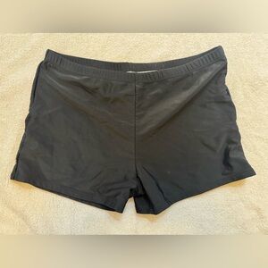Black Swim Shorts Women's Plus Size XXXL